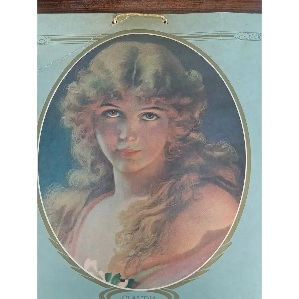 1924 Calendar Claudia O.H. Vivell Co. Antique Day Tracker Beautiful Victorian